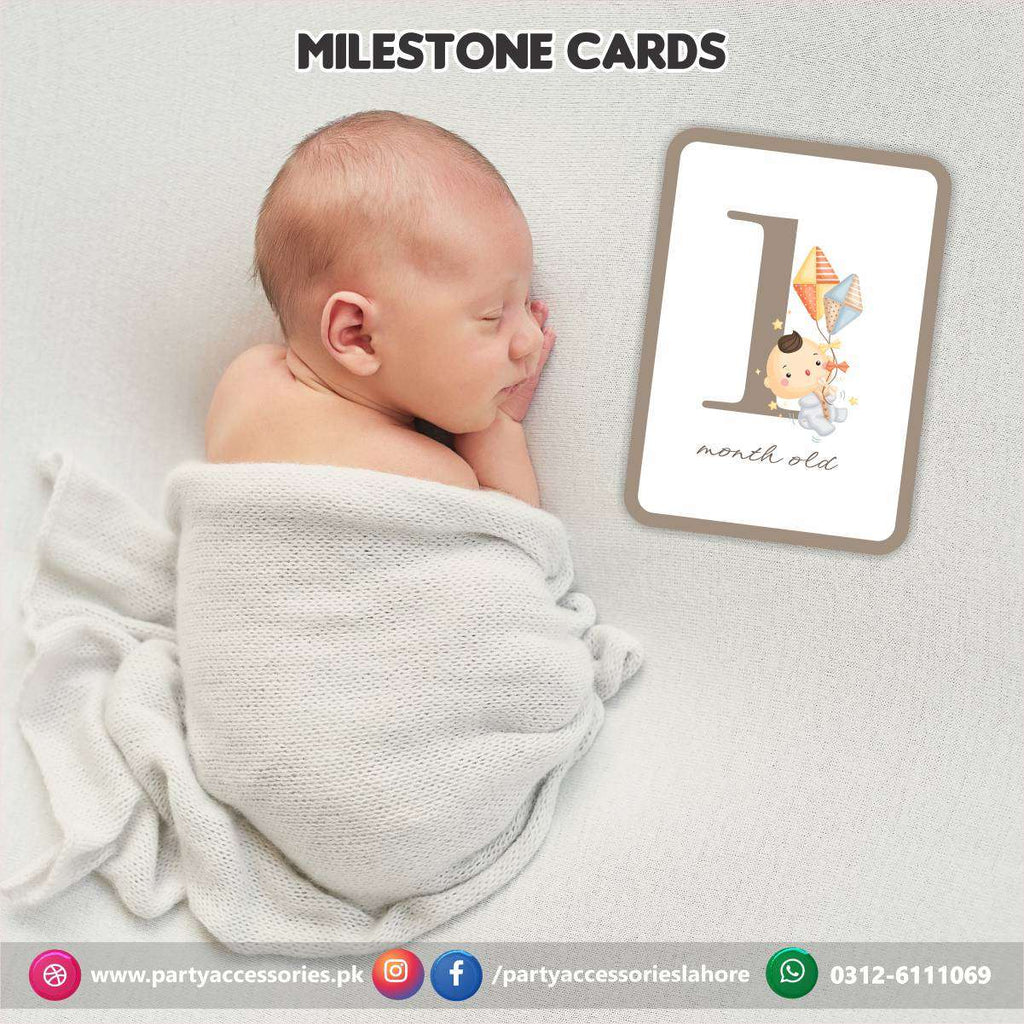 Baby milestone Photo cards set | New Born Photoshoot Baby Photo cards Gift