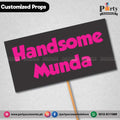 Customized funny wedding photo prop handsome munda