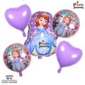 Sofia the First birthday theme foil balloons set