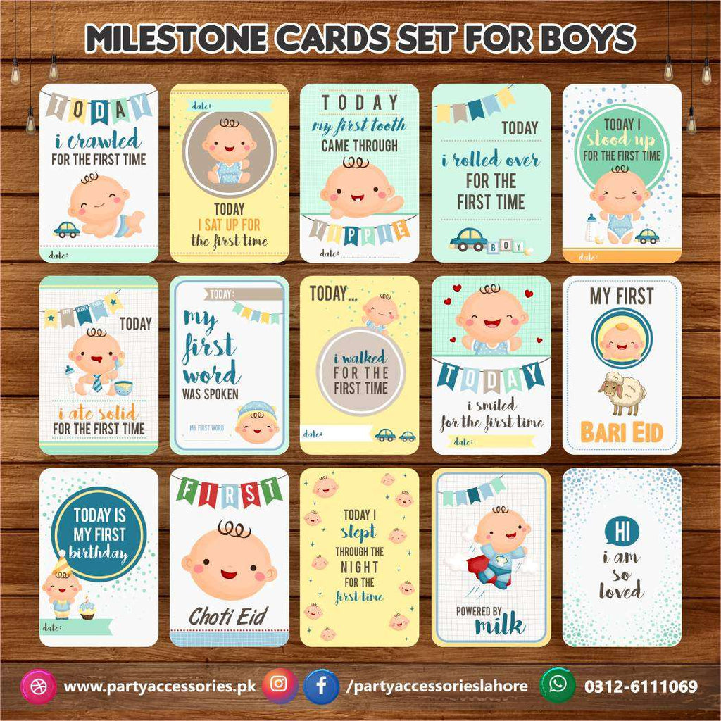 Baby milestone Photo cards set | New Born Photoshoot Baby Photo cards Gift