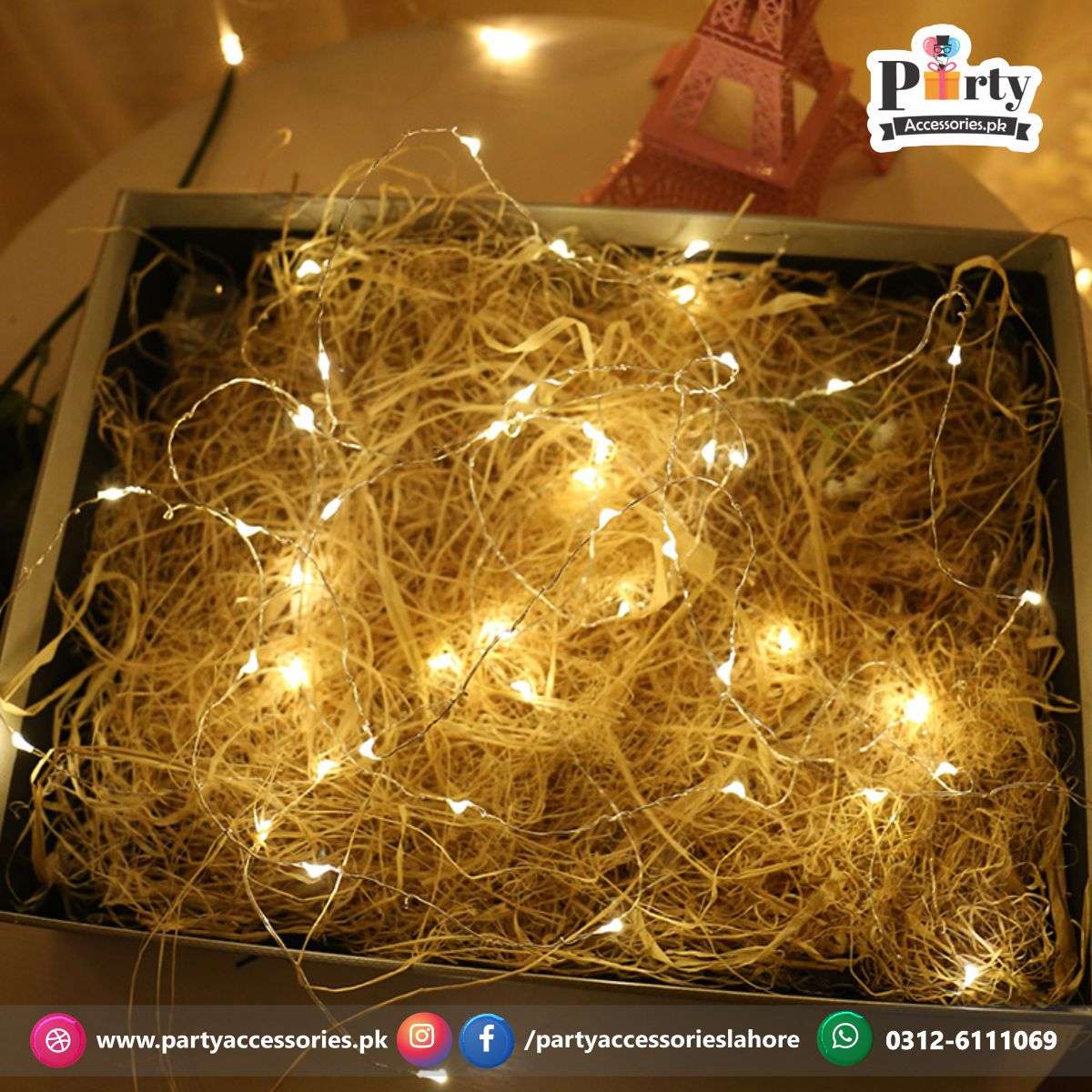 LED copper wire Fairy light string Battery operated