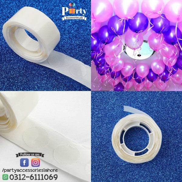 100 Adhesive Dots Tape DIY Balloon Double Sided Glue Sticky