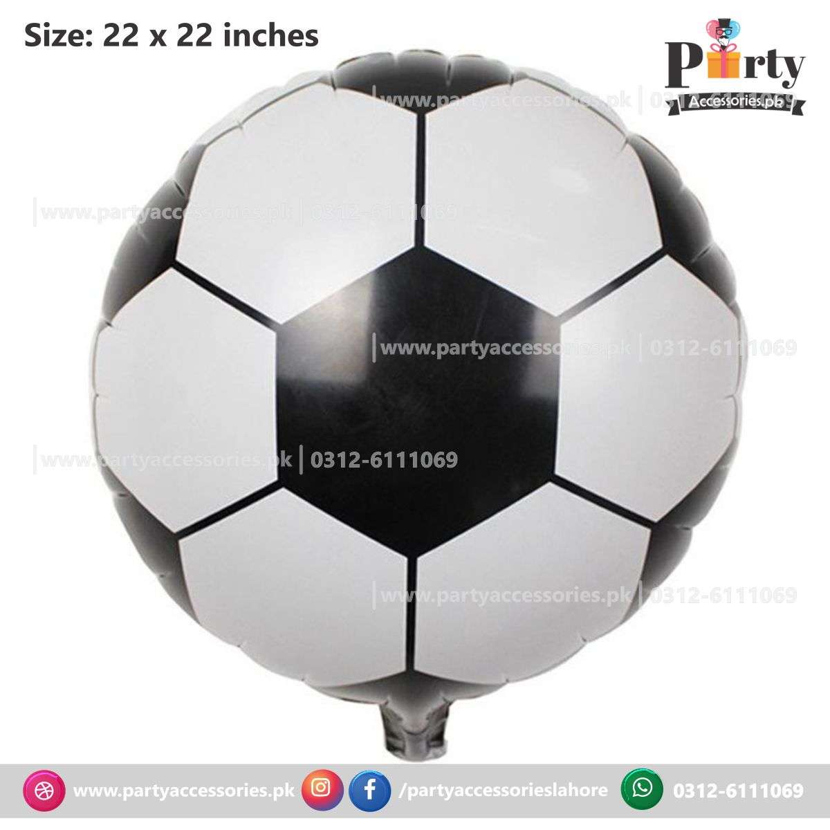 Football shaped 4d foil balloon