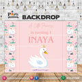 Swan theme Birthday Party customized Backdrop