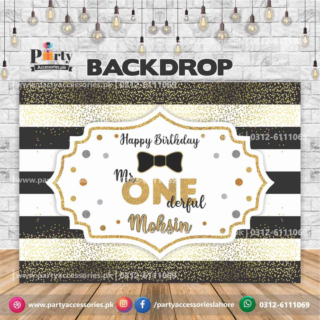 Onederful theme Birthday Party Backdrop