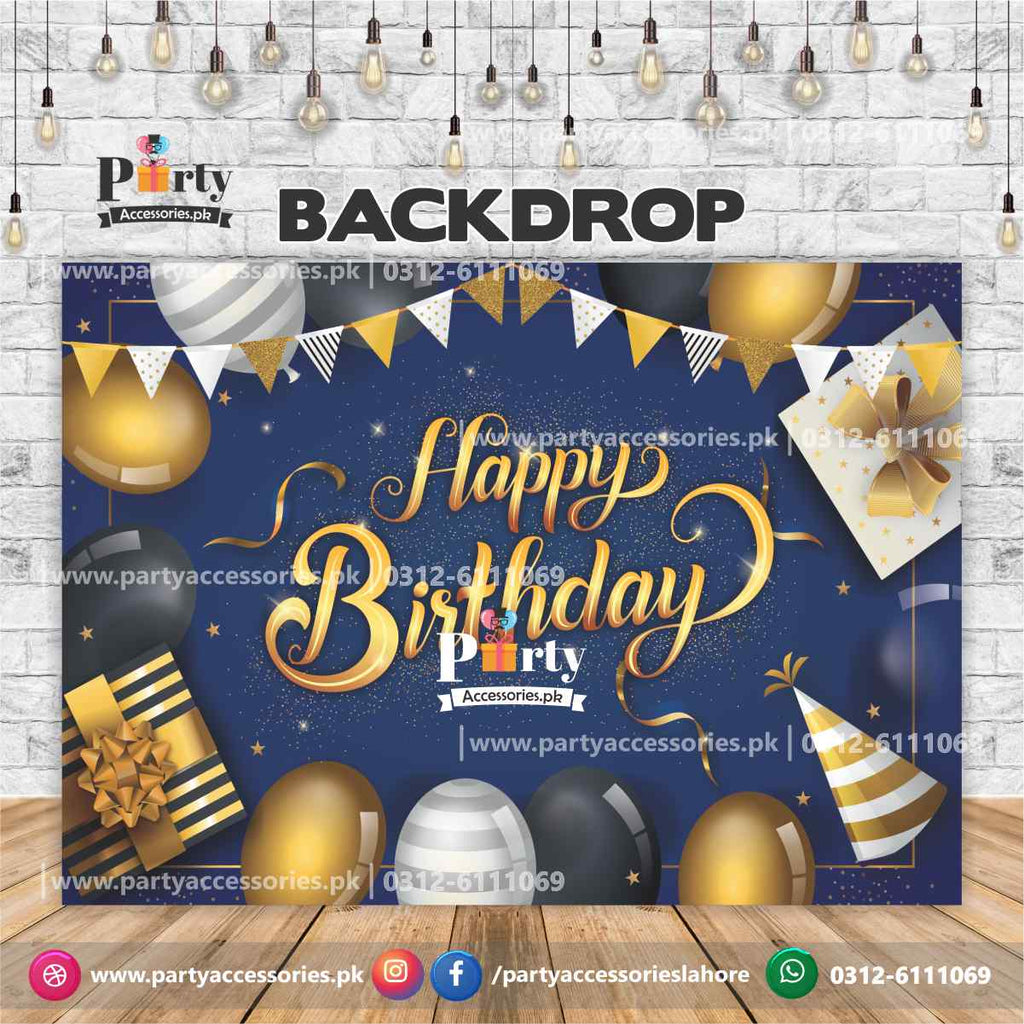 happy birthday backdrop decoration for him