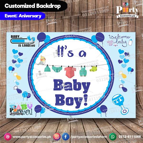 Backdrop Flex for baby shower event