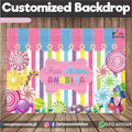 Customized Candy-land Theme Birthday Backdrop