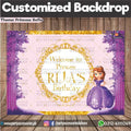 Customized Princess Sofia Theme Birthday Party Backdrop