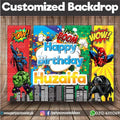 Customized Superheroes avengers Birthday party Backdrop