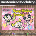 Customized Power puff Girls Theme Birthday Party Backdrop