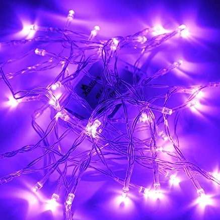 Purple string LED Fairy Lights electric Plug in for Decoration