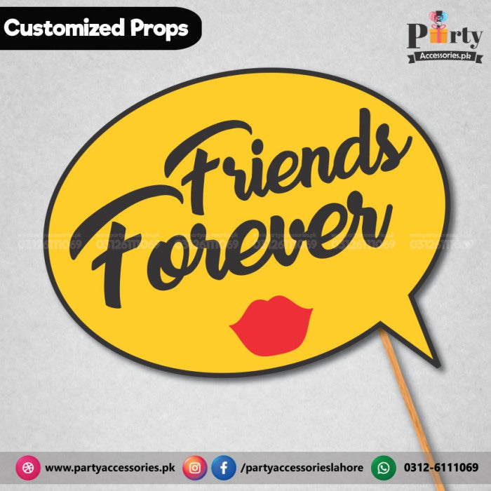 Customized funny photo prop friends forever