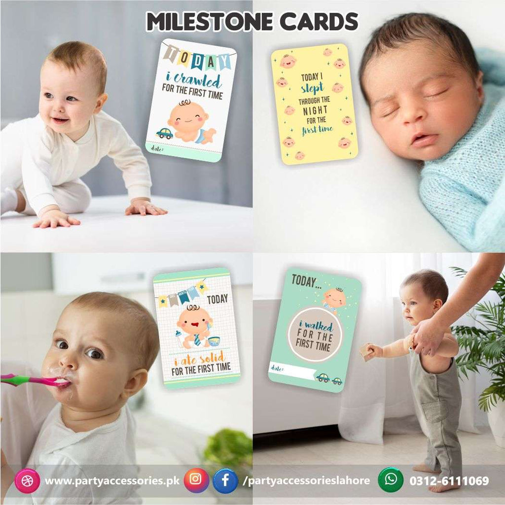 Baby milestone Photo cards set | New Born Photoshoot Baby Photo cards Gift