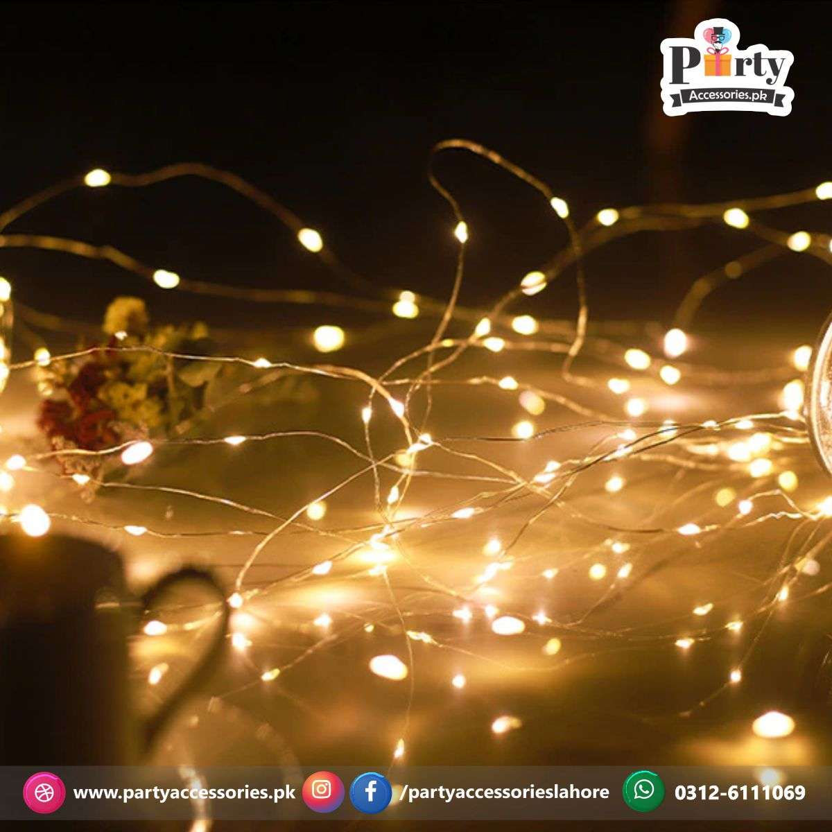 LED copper wire Fairy light string Battery operated