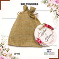 Nikkah Bid Boxes | Jute bid pouches with customized tags | floral