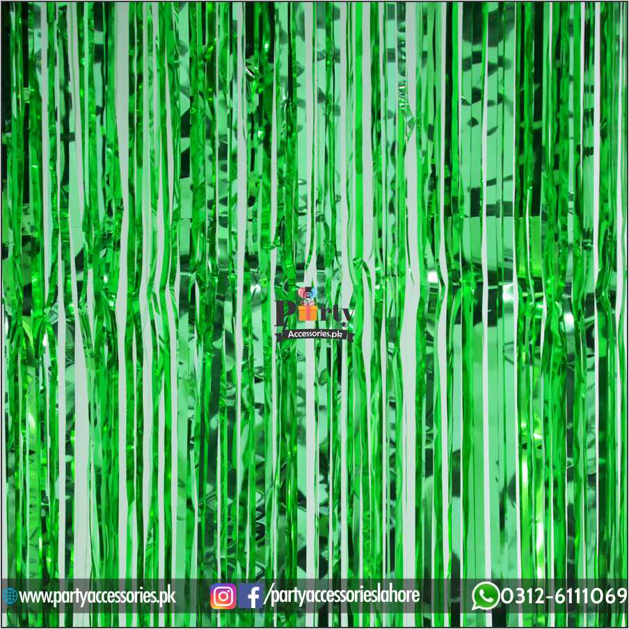 Green Foil Curtain