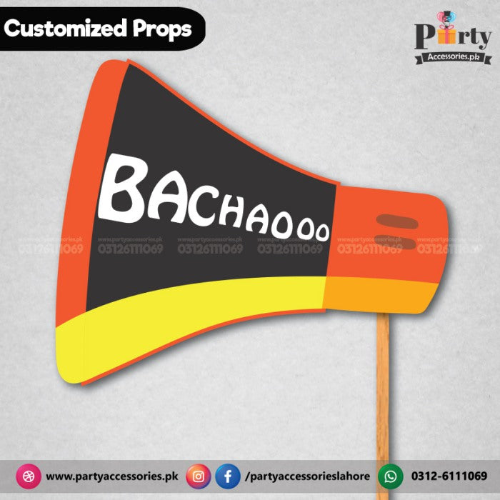 Customized funny party photo prop BACHAOO