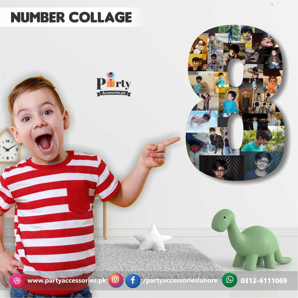 8 digit photo collage