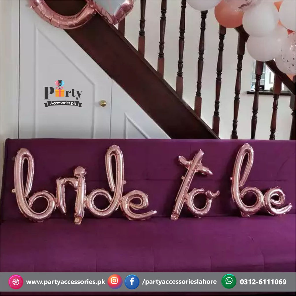 bridal shower foil balloons