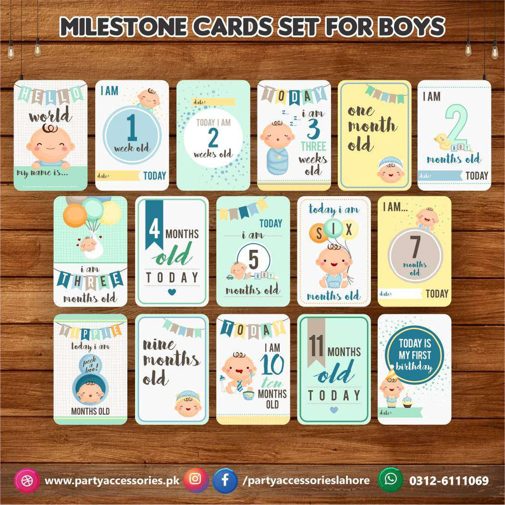 Baby milestone Photo cards set | New Born Photoshoot Baby Photo cards Gift