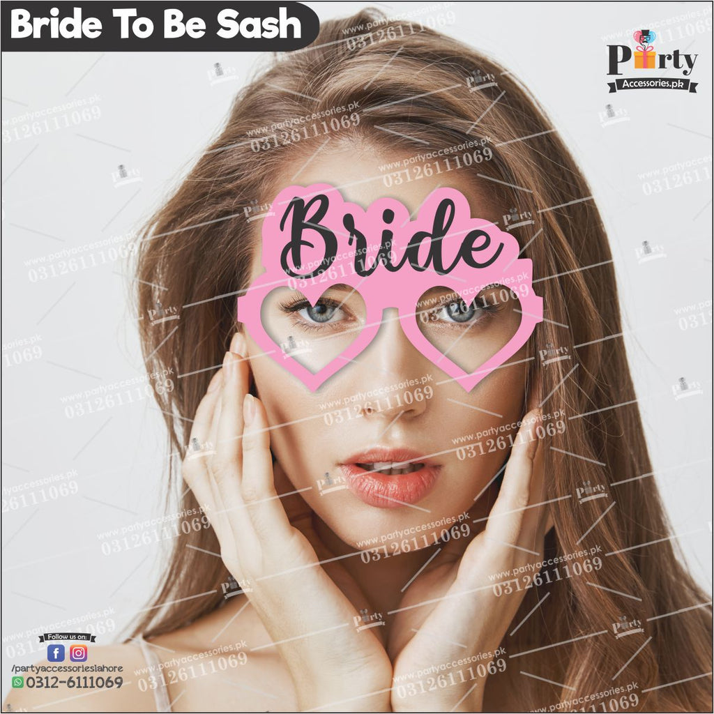 Bride glasses for Bridal shower event