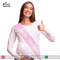 baby shower sash pink