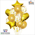  star balloons latex balloons heart foil balloons