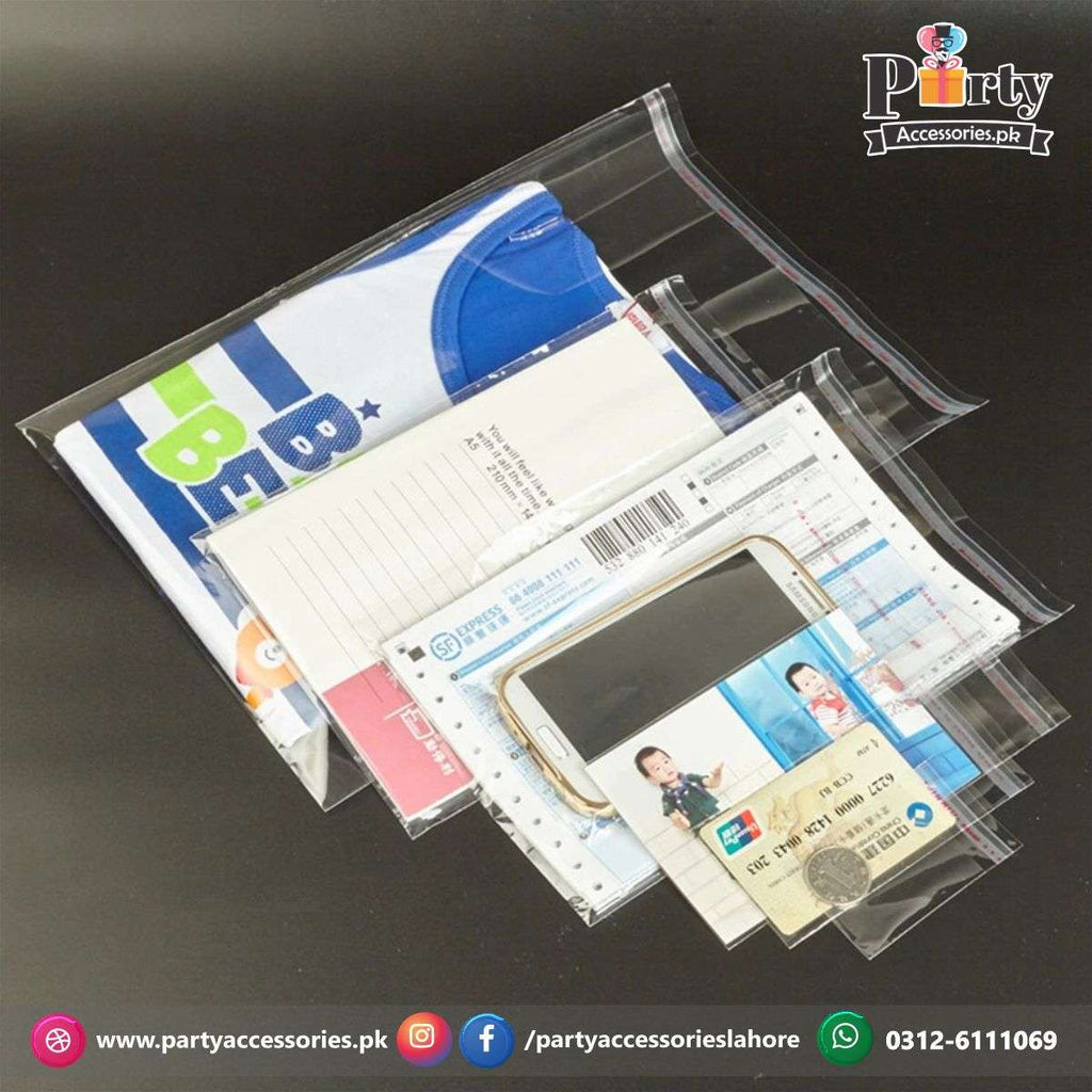 Transparent plastic taping bags 