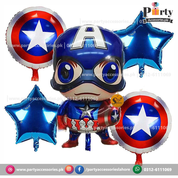 5Pcs Avengers Superhero Hulk Foil Balloons Kit Happy Birthday Party  Decoration