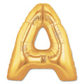 Letter Alphabet A Golden Foil Balloons