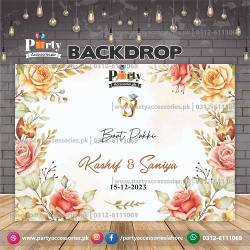 baat pakki Backdrop decorations