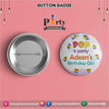 Pop It Party theme Customized Button Badge