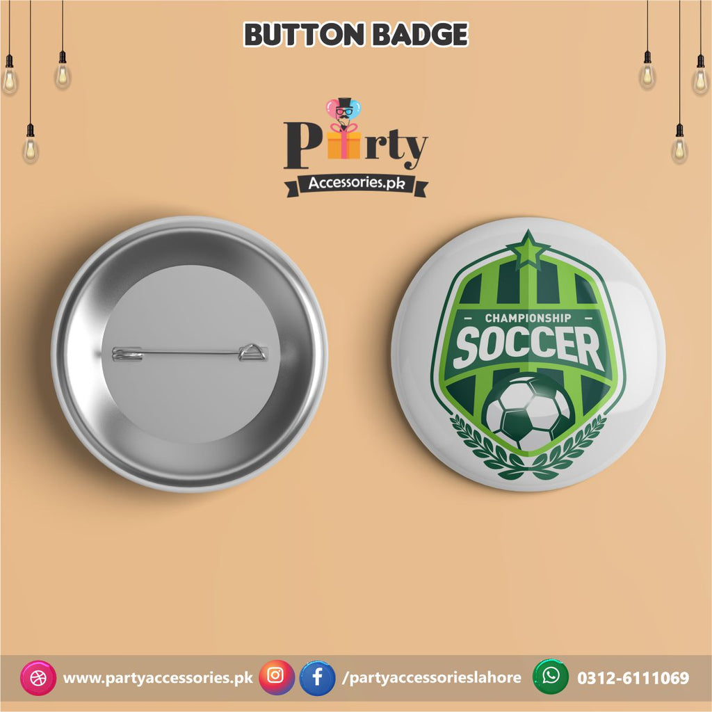 Football theme Customized Button Badge