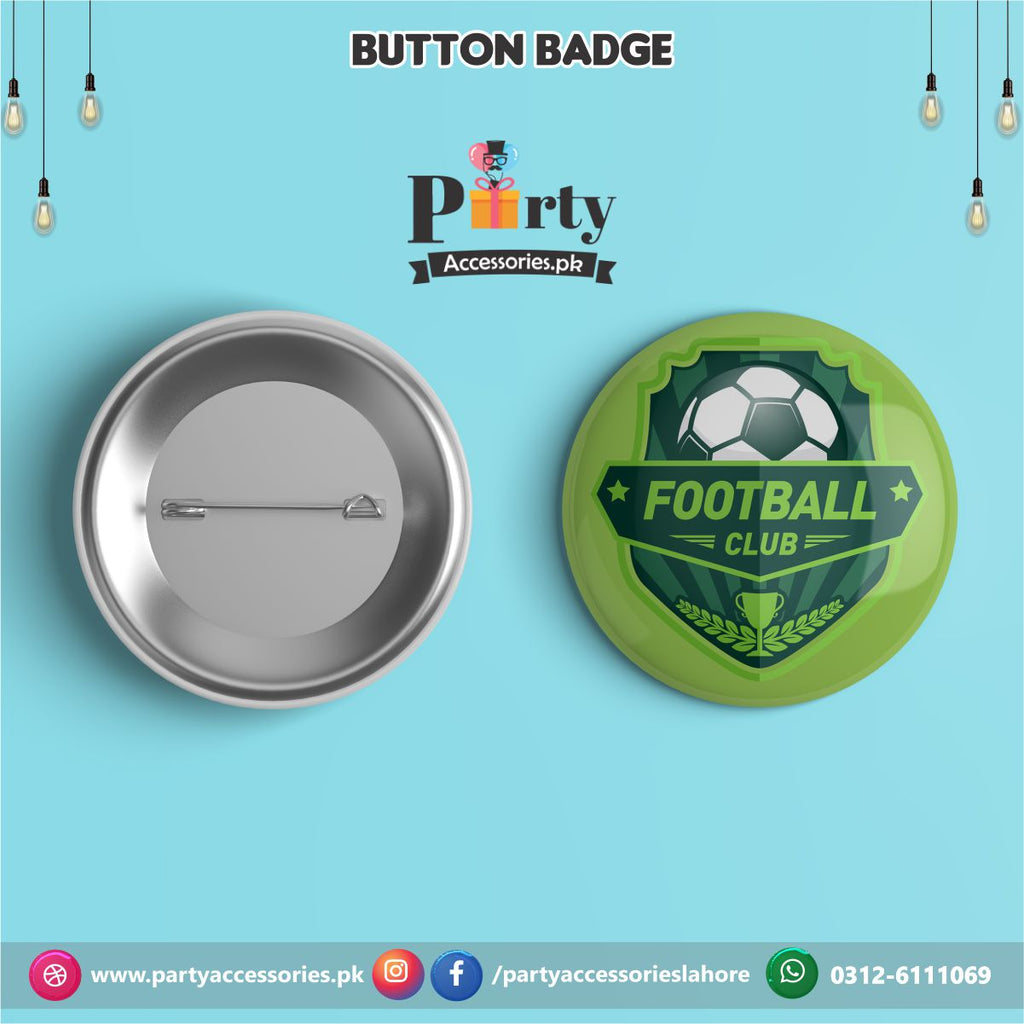 Football theme Customized Button Badge