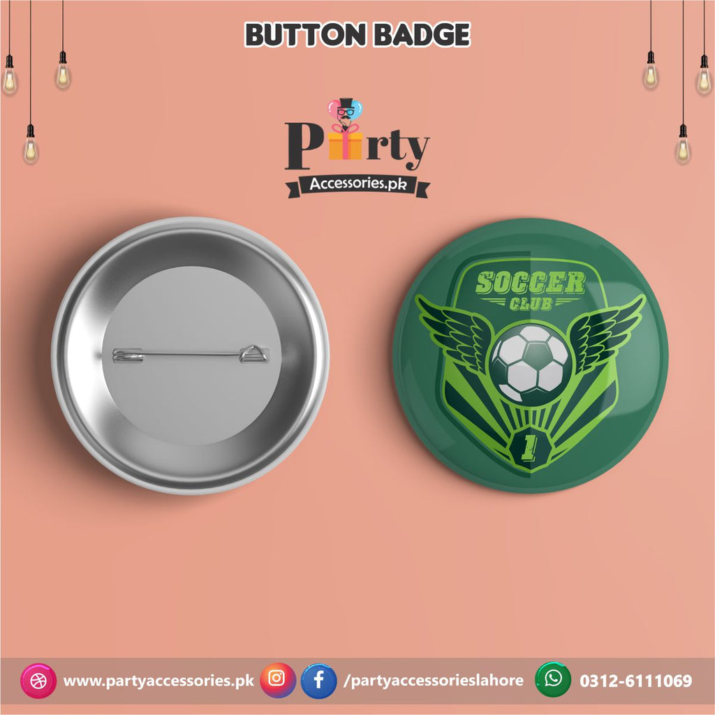 Football theme Customized Button Badge
