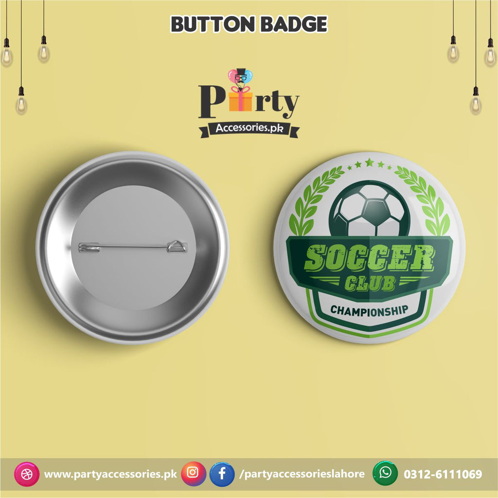Football theme Customized Button Badge