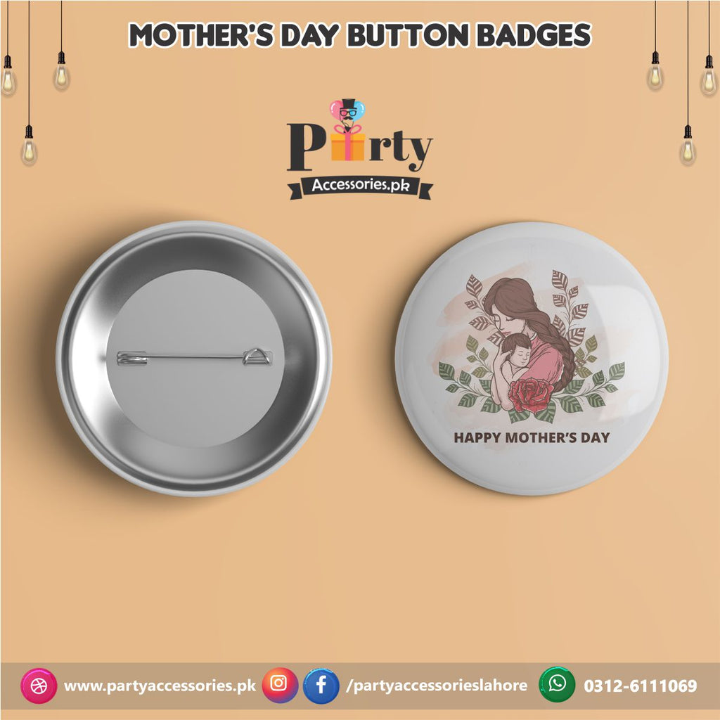 Happy Mother's Day Button Badge