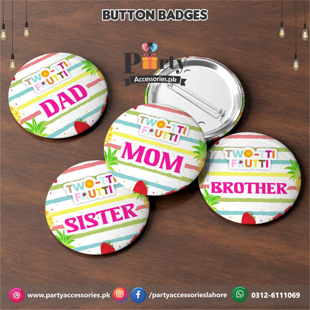 Customized Tutti Fruity theme button badges 