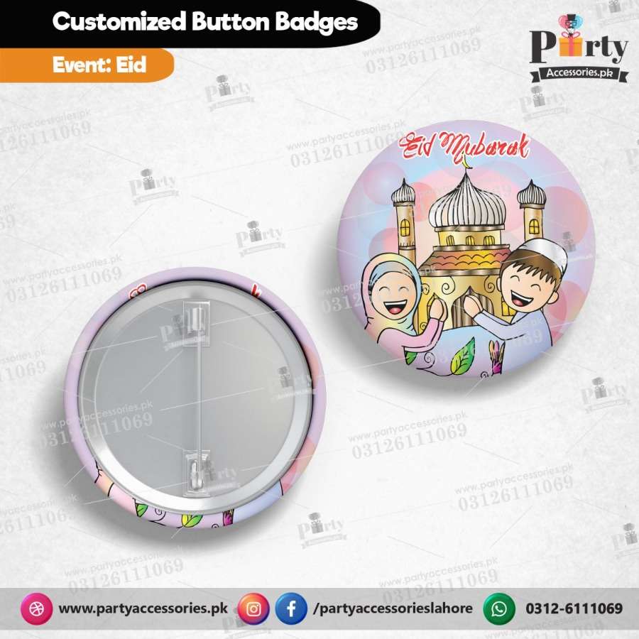 Eid decorations | Eid Mubarak pin Badge
