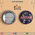 Outer Space Birthday Theme Customized Button Badge (Each pcs)