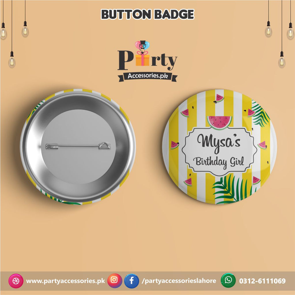 One in a Melon theme Customized Button Badge