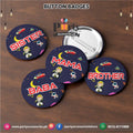 outer space button badge