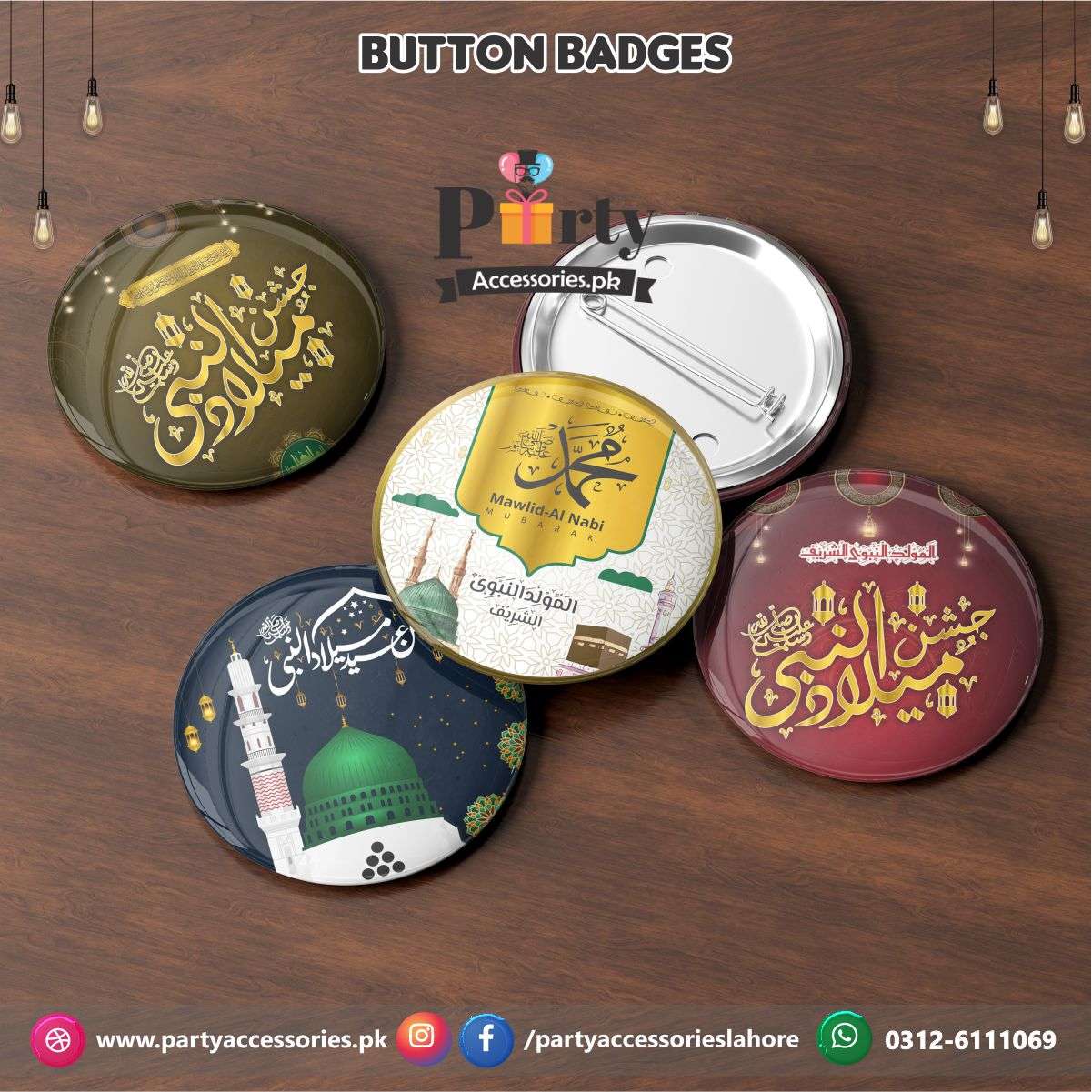 eid milad un nabi badges 
