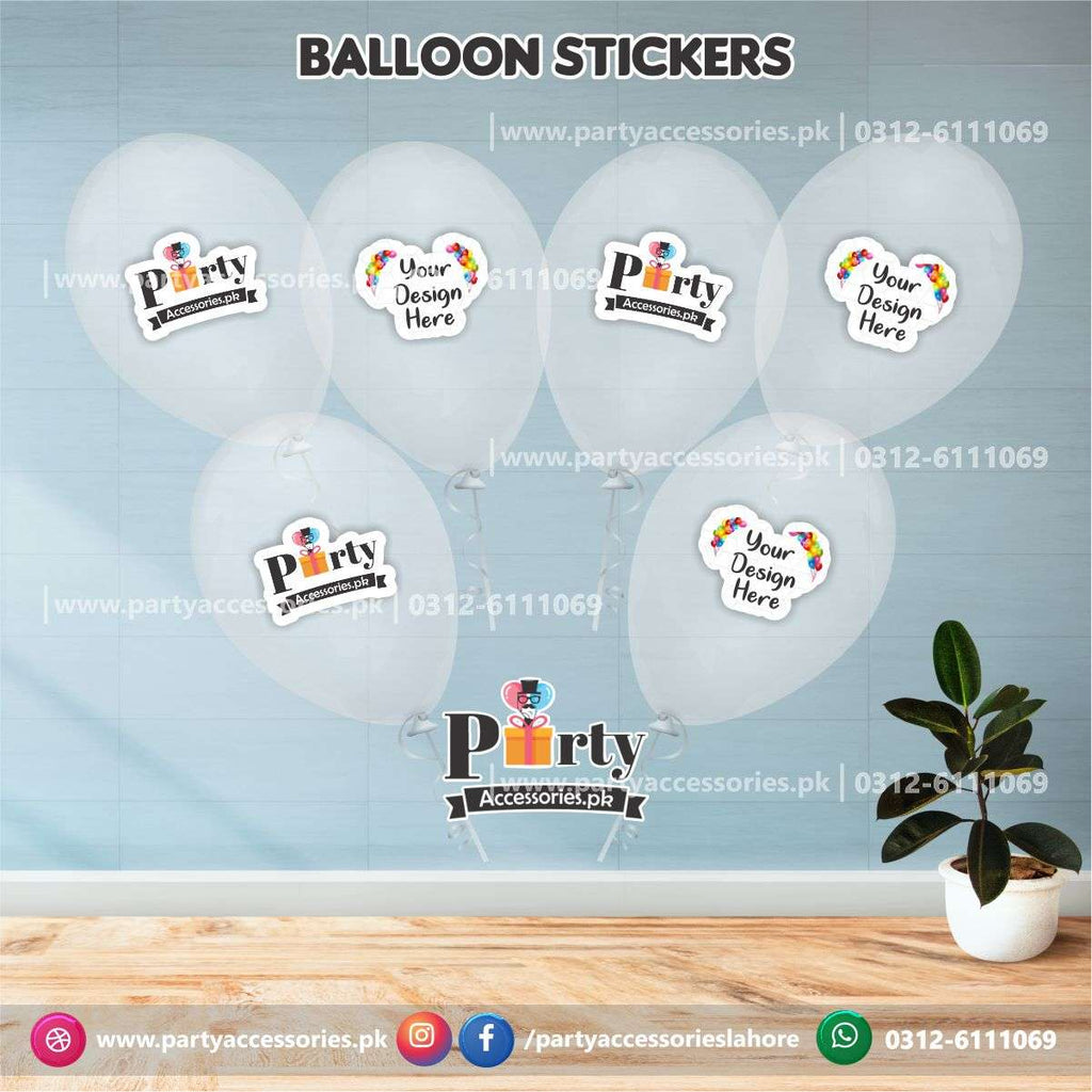 Sticker Ballons Customized Balloons stickers in any theme you want – PartyAccessories.pk