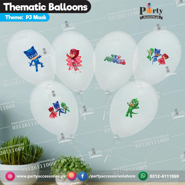 PJ Mask transparent balloons with stickers 