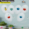Sesame Street transparent balloons with stickers 