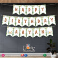 Customized Bunting banner in Wild One theme pattern