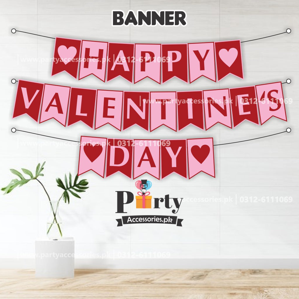 Happy Valentine's Day wall Decoration Bunting banner