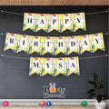 Bunting banner in One in a melon theme pattern